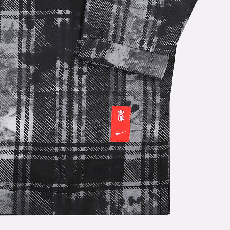 мужская серая куртка Nike Kyrie Lightweight Printed Jacket CK6751-010 - цена, описание, фото 2